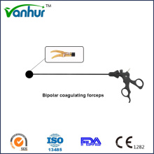 Instrumentos laparoscópicos Gold Bipolar Coagulating Forceps